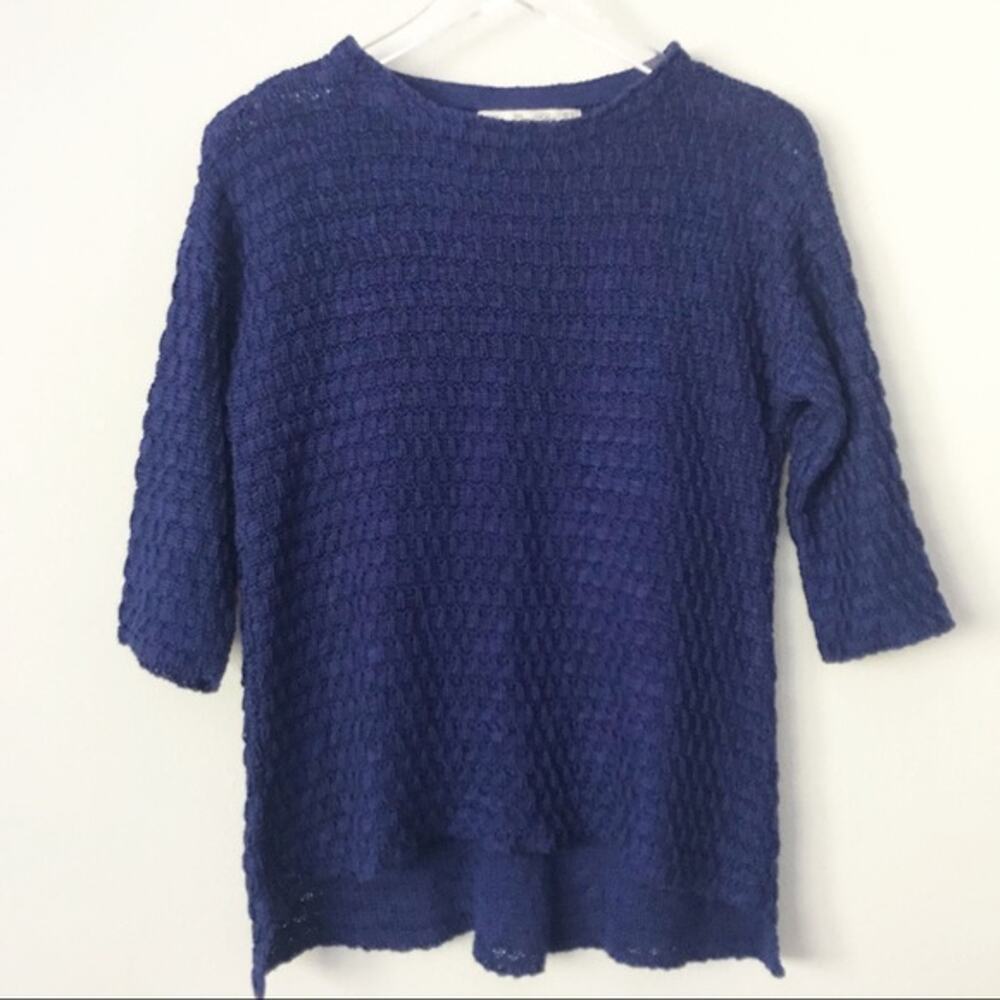 Zara Knit Blue Chunky Knit Sweater in Sz S